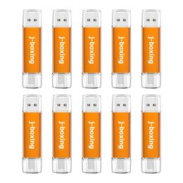 Multicolor 10PCS 32GB OTG USB 2.0 Flash Drive Thumb Drives memória de armazenamento da vara Pen Drive para computador Android Smartphone Tablet Macbook