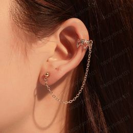 Hot Fashion Jewellery Single Piece Chain Earring Crown Long Tassel Earrings