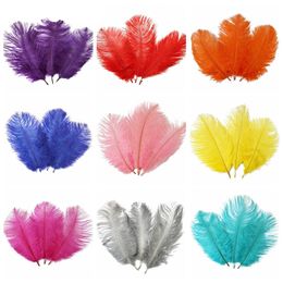 10-12 inch Ostrich Feather Plume White Pink Burgundy Wedding Party Table Centrepieces Decoration Celebrity Wall Decor