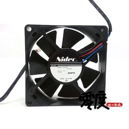 Original for Nidec D08A-12TS18 80*80*25MM DC12V 0.55A 8cm 3Lines Computer cooling fan