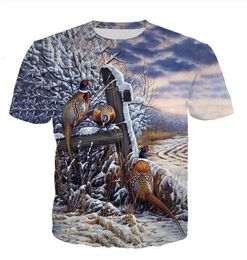 Newest Fashion Mens/Womans Animals PHEASANT Summer Style Tees 3D Print Casual T-Shirt Tops Plus Size BB0183