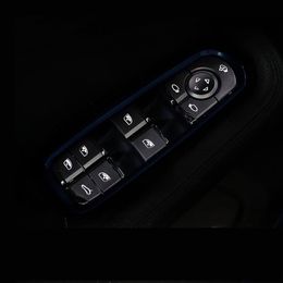 Car Styling Stickers Window Lifter Buttons sequins decoration trim Chrome interior Cover 3D For Porsche Panamera Cayenne Macan acc254J