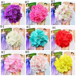 Free Shipping Artificial Flowers Silk Hydrangea For Festival Decoration Commercial Decoration Wedding Aisle Flower Bouquet EEA199