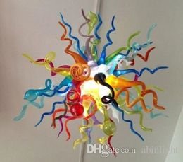 C67-Turkish Style Multi Colour Crystal Chandelier lamp Light Hand Blown Glass Small Decorative LED Pendant Lamps