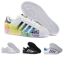 adidas star Superstars chauds femmes chaussures plates occasionnels Superstar triple noir blanc or rouge fierté irisé mens mode baskets en cuir marche adidas star Superstars chauds femmes chaussures plates occasionnels Superstar triple noir blanc or rouge fierté irisé mens mode baskets en cuir marche