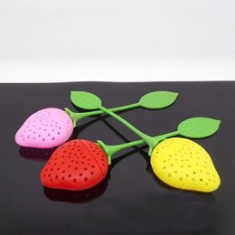 Creative Tea Infuser Tea Strainers Tea Accessories Red/Pink/Yellow Strawberry Silicone Drinkware Supplies BPA Free DEC177