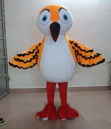Halloween orange woodpecker Mascot Costume High Quality Cartoon pecker bird Anime theme character Christmas Carnival Party Costumes