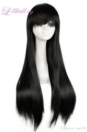 Akemi Homura Akame Aihara Mei Sailor Mars Long Straight Black Hair Cosplay Wigs