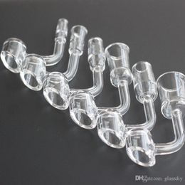 NEW Smoking Accessories 4mm Thick Quartz Banger 10mm 14mm 18mm Male Female joint Pure Quartz Frosted Joint Quave Club Dab Rig Glass Bong