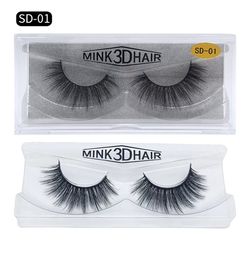 3D Mink Eyelashes Messy Eye lash Extension Sexy Eyelash Full Strip Eye Lashes By chemical Fibre