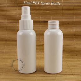 30pcs/Lot Promotion 50ml Plastic Spray Bottle White PET Atomizer Women Cosmetic 5/3OZ Container Perfume Packaging