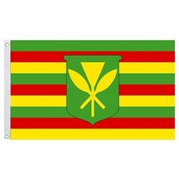 Hawaii Kanaka-Maoli Flag,90x150cm Double Stitched Double Stitched Outdoor Indoor Usage Drop shipping, Custom 3x5ft Flags