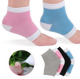Gel Heel Socks Moisturing Spa Gel Socks 4 Colors cotton Feet Care Cracked Foot Dry Hard Skin Protector Heel Support