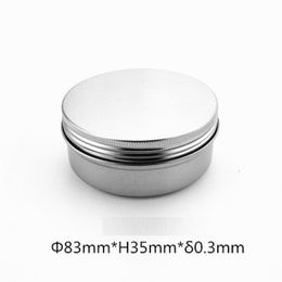150ml Aluminium Cream Jar Empty Cosmetic Containers Lip Balm Jar Ointment Hand Cream Packaging Box W9100