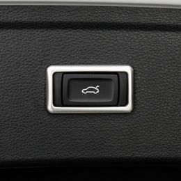 2022 elektrischer knopfschalter Auto elektrische Hecktürschalter-Knopf-Feld-Dekoration-Abziehbild für Audi Q5 FY 2018 2019 Edelstahl-Innenausstattung