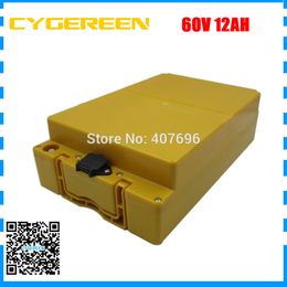 750W 60V 12AH scooter Battery 60V Lithium ion ebike Battery 60volt scooter batteries With plastic case 15A BMS 2A Charger