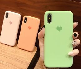 GOOD TPU silicone soft cell phone case cell phone case cover candy Colours for iphone XS MAX XR X 6S