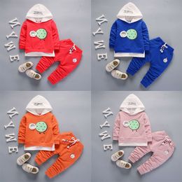 2019 America and Europe pop Spring style cotton round collar hoodies sheep pattern suit with long sleeve and trousers for boys and girls