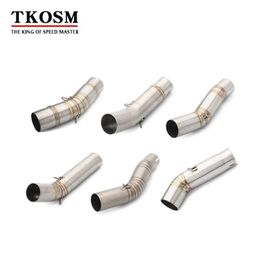 TKOSM FOR GSR750 Motorcycle Exhaust Muffer Stainless Steel Modified Middle Link Pipe For Suzuki GSX250R K6 K7 K8 K6 K7 K8