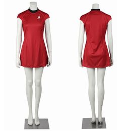 Star Trek Into Darkness Fleet Uhura Blue Dress COsplay Uniform Costume