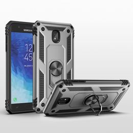 Armour case Rotating Metal Ring Holder Kickstand Shockproof Cover for SAMSUNG Galaxy J7 2018 j7v J7 Refine J7 Aero,J7 Star,J7 Top,J7 Crown