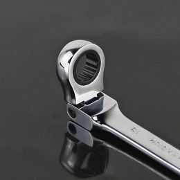 Reversible Movable Head Ratchet Wrench Socket Spanner Flexible Head Automotive Repair Hardware Tool 8-19mm230A