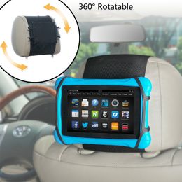 Kindle Car Mount TFY Swivel Universal Headrest Mount Silicon Holder for 7 - 10 Inch Fire Tablets