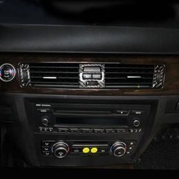 Carbon Fibre For BMW 3 Series E90 E92 E93 Interior Gearshift Air Conditioning CD Panel Door Armrest Cover Trim Sticker Car Accesso294j