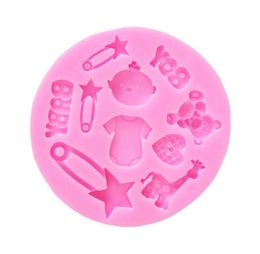 BOY baby cake mould Silicone Chocolates Jelly Fondant Paste Cooking Cake Mould Decoration SN799