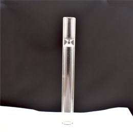 Rolling Glass Philtre Tips bat One Hitter Pipe Dry herb cigarette Holder for glass bong 4.2inch 12mm OD glass oil burner pipes