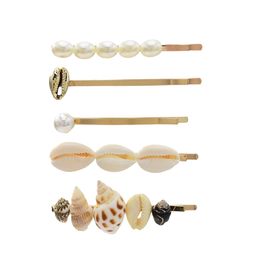 Sea Style Shell Hair Accessories Women Hair Pins Indian Jewellery Beach Handmade Conch Starfish Barrette Set for Girls