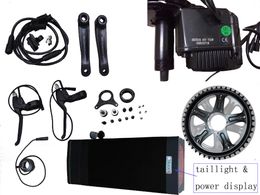 Tax Free EU! Bafang / 8FUN BBS02 750W 48V mid crank drive motor ebike electric bike kits C961 + Lithium rear battery rack 48V 20AH