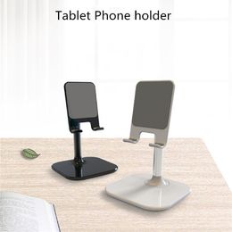Desktop Metal Mobile Phone Holder Lazy Person Adjust SmartPhone Support for Tablet Universal Mini Size Live TV Stand Black Silver