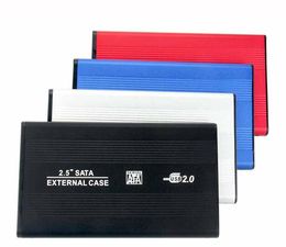 2.5 Inch HDD External Case USB 2.0 SATA External Mobile Hard SSD Solid Hard Disk Storage Aluminum Alloy Externa HDD Box Enclosure