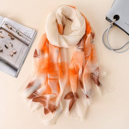 100 wool scarf thin section pure style shawl dualpurpose wraps autumn and winter wild ultrathin highend scarfves