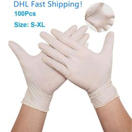 S-XL Einweg-PVC-Handschuhe 100 Stück/Packung Schutz für Salon Haushalt Gartenhandschuhe Mehrzweck-Klarhandschuhe FS9518