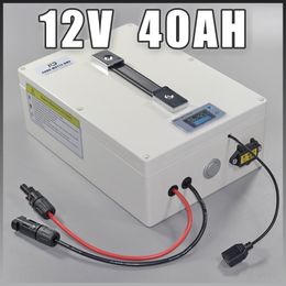 12 v v 40Ah LiFePO4 12 Longa Vida Útil da bateria de armazenamento de Energia Solar Protable bateria