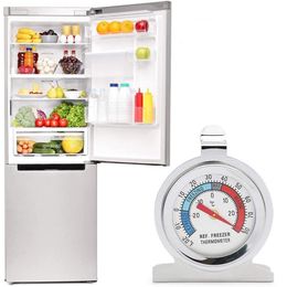 Large Round Dial Portable Kitchen Stainless Steel Freezer Refrigerator Thermometer Fridge Refrigeration Temperature Gauge Free Shipping M518