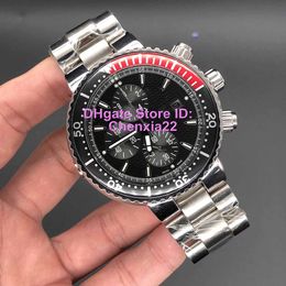 DP Factory Watches Men Watches Quality Watch Quartz Battery Sweep Movement Original Clasp Stainless Steel Strap 48mm Big Size275n