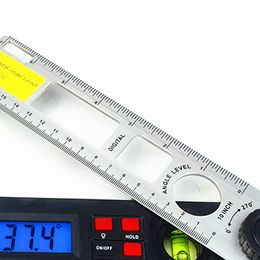 Freeshipping Digital Angle Finder 0-270 Degree 9V battery Gauge Protractor Ruler Miltre Angle Finder With Dual Spirit Level Inclinometer