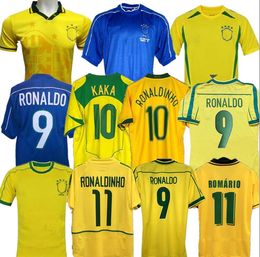 1998 home soccer jerseys 2002 retro ZICO shirts Carlos Romario Ronaldo Ronaldinho 2004 camisa de futebol 1994 BEBETO 2006 Brasil kaka