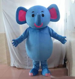 Professional sale blue fat elephant mascot costume suit for adults for sale