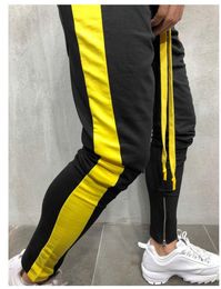 Moda-Hip Hop Dança Rua Basculador Calças Pantlones Moda Lápis Zíper Calças De Desenhador Sweatpant Sports Wear