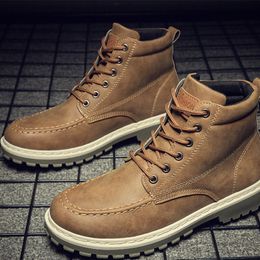 Men's boots men's Martin boots men's fashion sneakers shoes breathable and comfortable Martin boots three colors optional