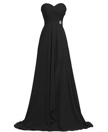 2019 Sexy Elegant Crystal A-Line Party Gowns With Sweetheart Pleat Chiffon Plus Size Formal Evening Celebrity Dresses BE53