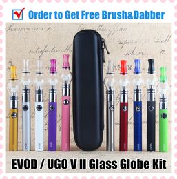 Electronic Cigarette EVOD wax vaporizer pen Starter Kits UGO V II dry herb