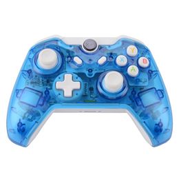 Wireless Controller Controle For Microsoft Xbox One Controller Joystick ForXbox One PC Windows Gamepad Transparent with LED Free DHL