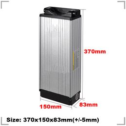 US Stock Aluminium case Seat Rear Ebike Battery 48V 21AH Li ion Battery Pack with 30A BMS+3A charger