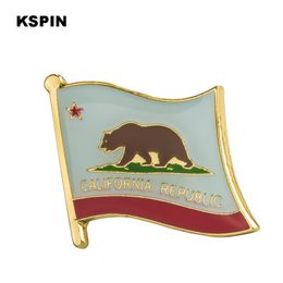 U.S.A California Flag Lapel Pin Flag Badge Lapel Pins Badges Brooch XY0200