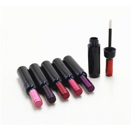 High-grade 5ml Mini Red Wine Bottle Shape Lip Gloss Tube Plastic Round Lip Glaze Bottle WB1224